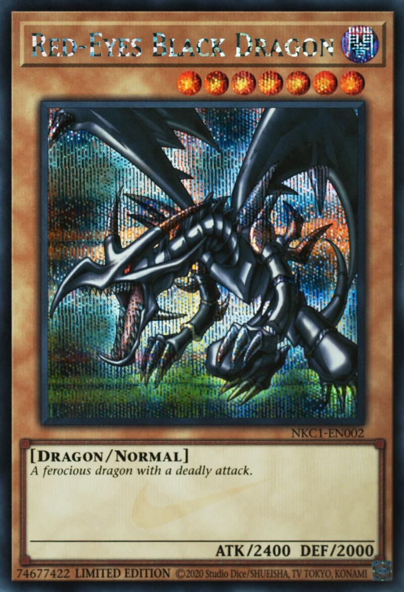 Red-Eyes Black Dragon (Nike Collaboration) [NKC1-EN002] Prismatic Secret Rare | Good Games Morley