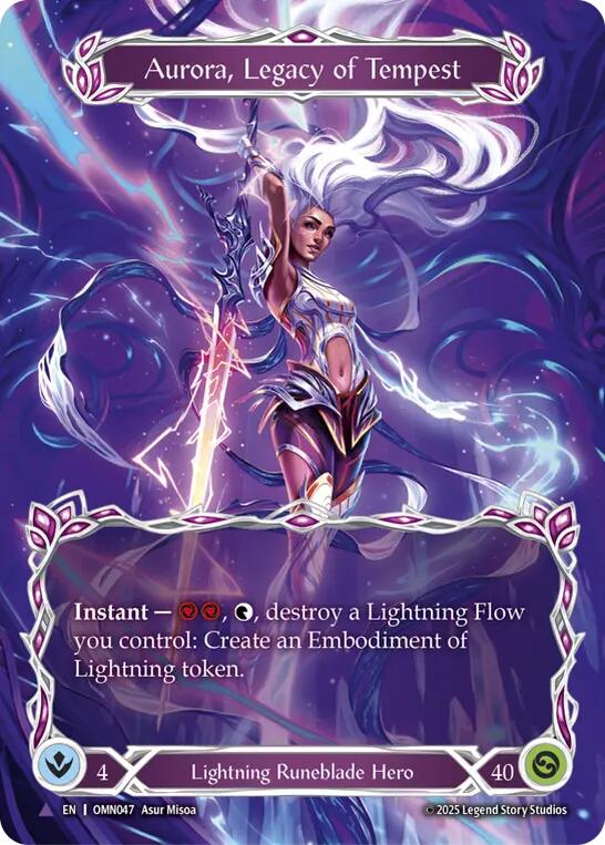 Aurora, Legacy of the Tempest (Marvel) [OMN047] (Omens of the Third Age)  Cold Foil | Good Games Morley