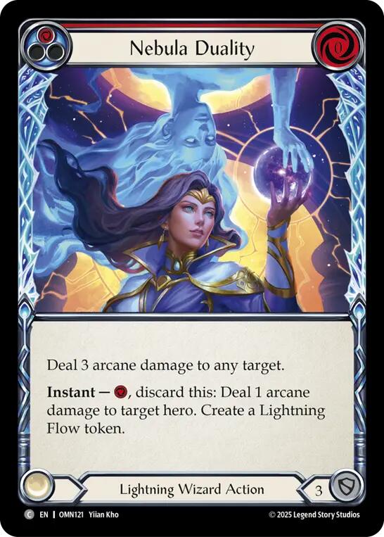 Nebula Duality (Red) [OMN121] (Omens of the Third Age)  Rainbow Foil | Good Games Morley