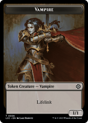 Vampire (0006) // Vampire Demon Double-Sided Token [The Lost Caverns of Ixalan Commander Tokens] | Good Games Morley