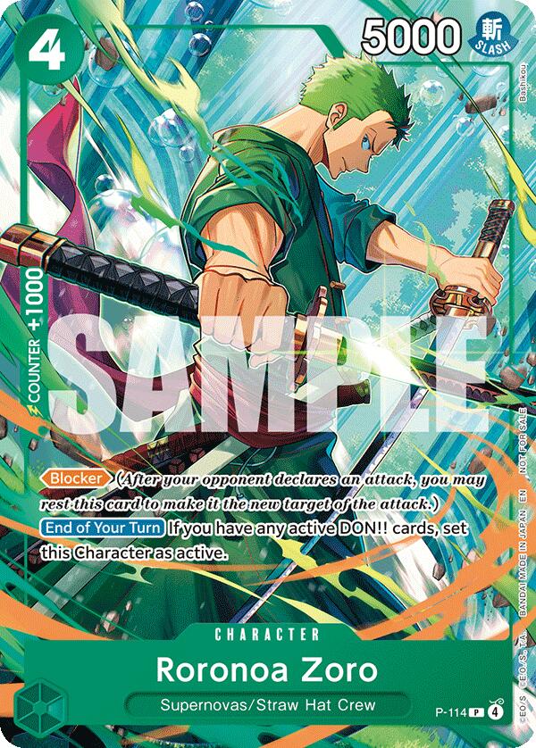 Roronoa Zoro (P-114) [One Piece Promotion Cards] | Good Games Morley