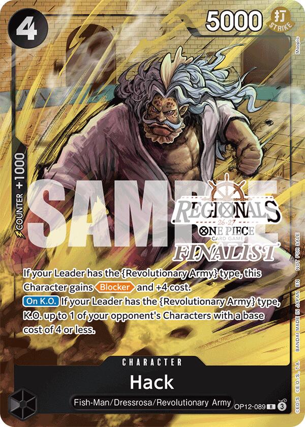 Hack (Regionals Finalist Card Set 26-27) [One Piece Promotion Cards] | Good Games Morley