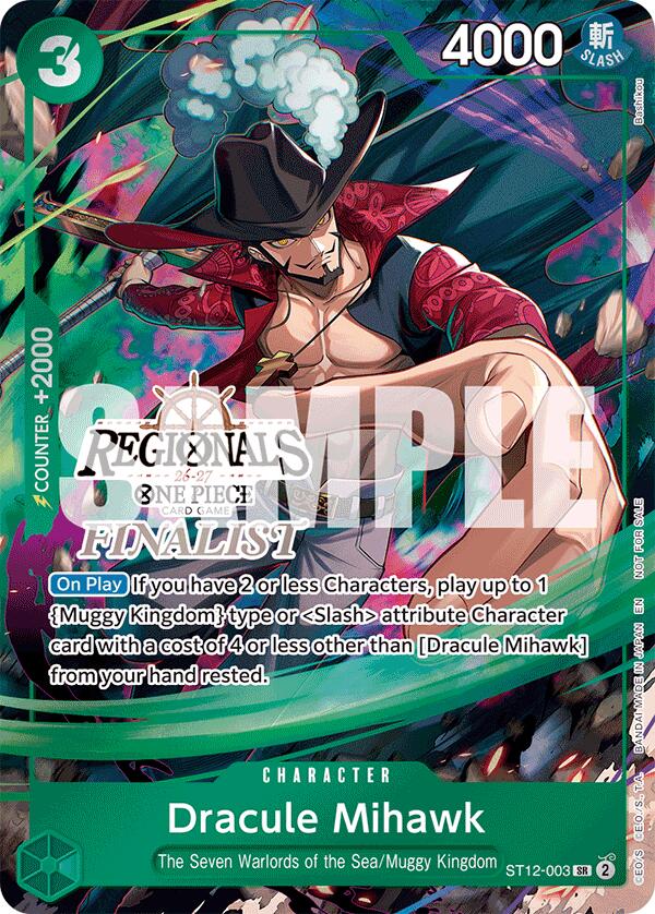 Dracule Mihawk (Regionals Finalist Card Set 26-27) [One Piece Promotion Cards] | Good Games Morley