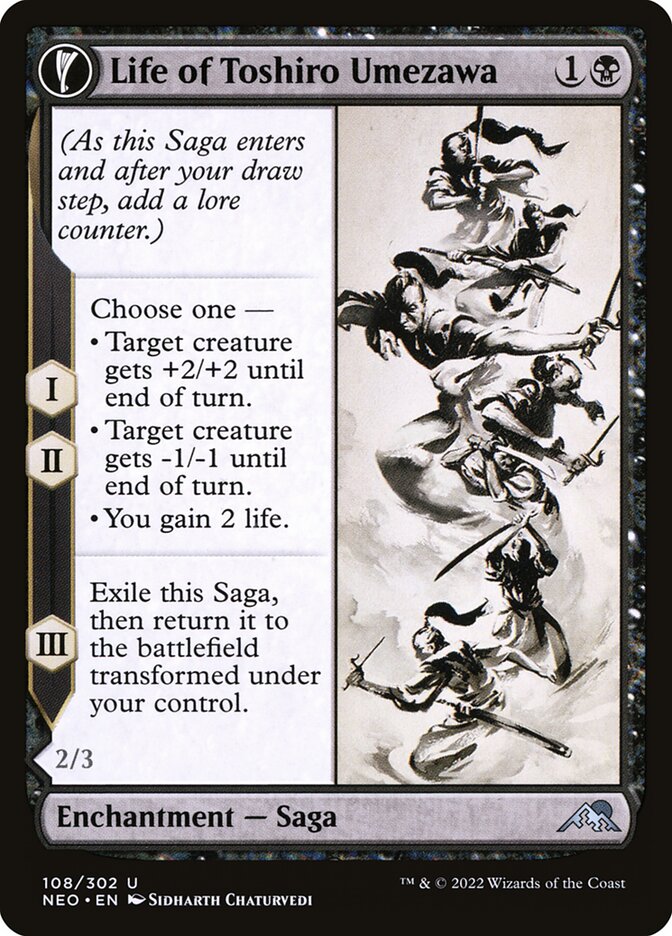 Life of Toshiro Umezawa // Memory of Toshiro 108/302 (Kamigawa: Neon Dynasty)  - Foil | Good Games Morley