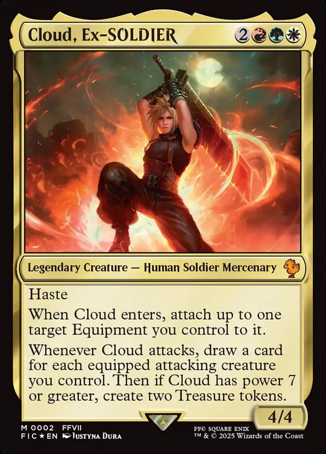 Cloud, Ex-SOLDIER 2 (Commander: FINAL FANTASY)  - Foil | Good Games Morley