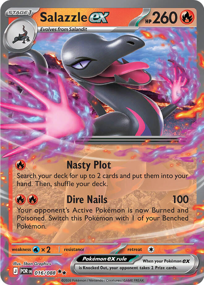 Salazzle ex (016/088) [Mega Evolution: Perfect Order] | Good Games Morley