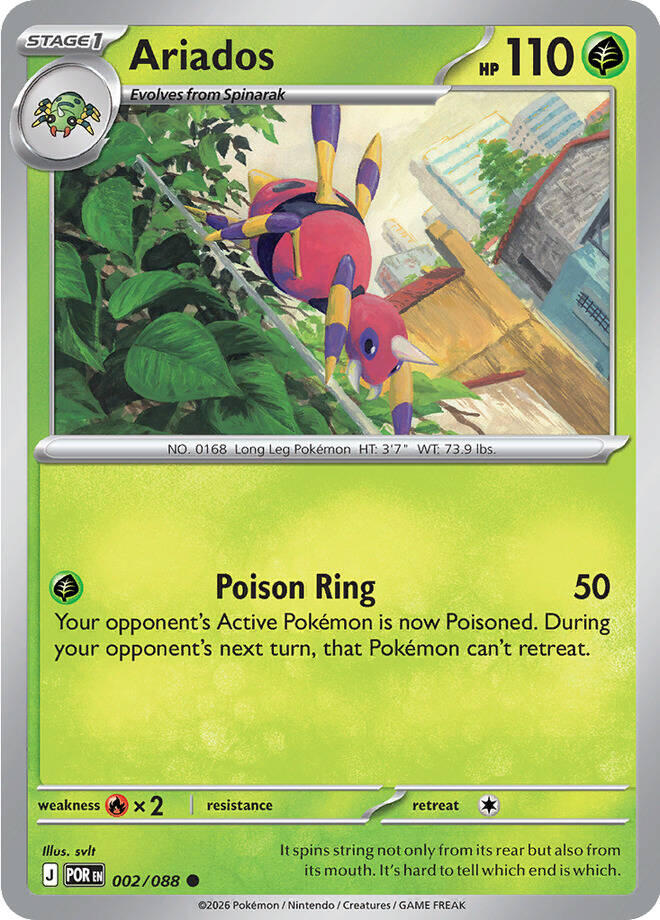 Ariados (002/088) [Mega Evolution: Perfect Order] | Good Games Morley
