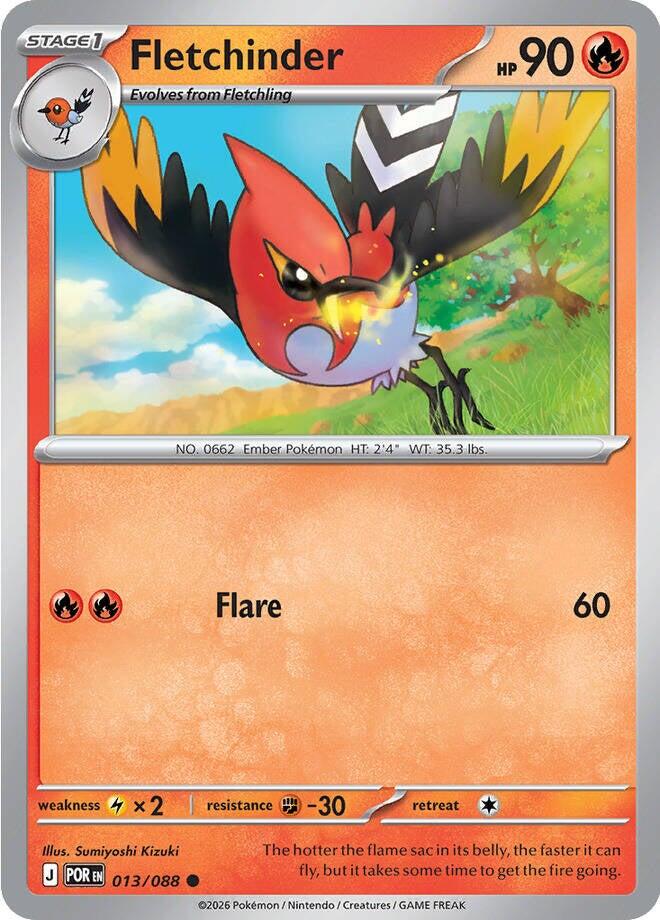 Fletchinder (013/088) [Mega Evolution: Perfect Order] | Good Games Morley