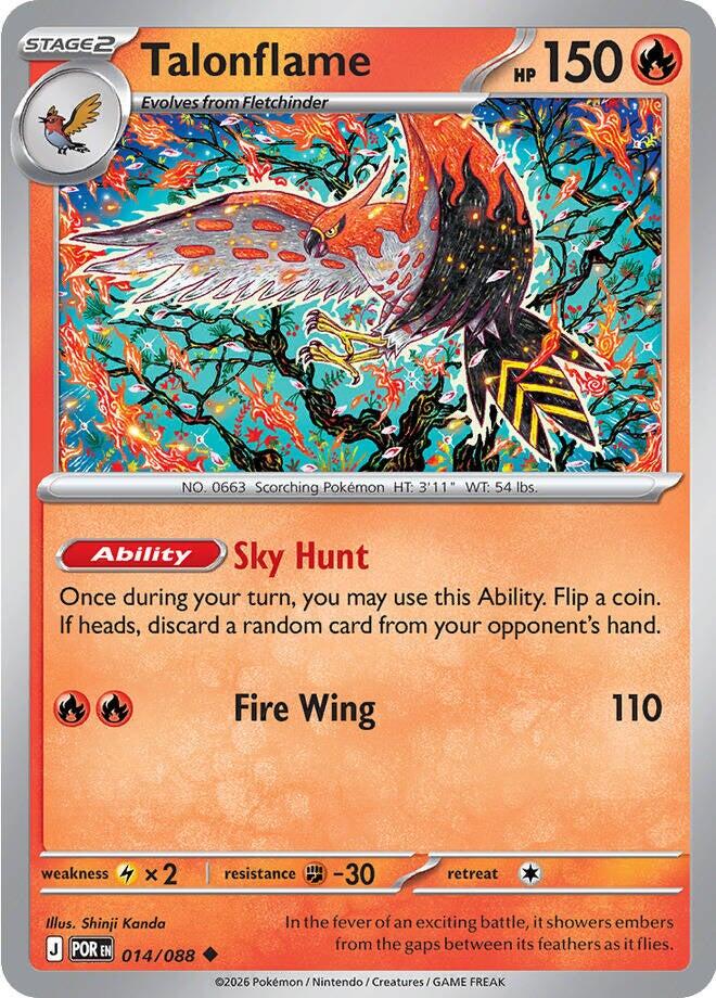 Talonflame (014/088) [Mega Evolution: Perfect Order] | Good Games Morley