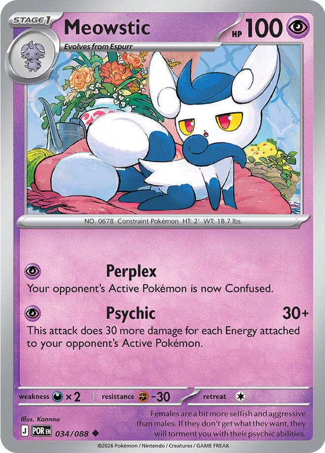 Meowstic (034/088) [Mega Evolution: Perfect Order] | Good Games Morley