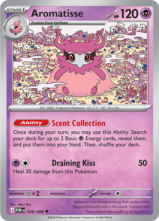 Aromatisse (036/088) [Mega Evolution: Perfect Order] | Good Games Morley