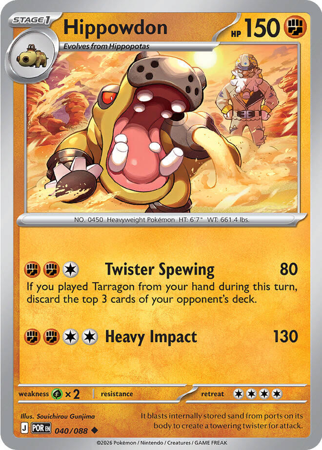 Hippowdon (040/088) [Mega Evolution: Perfect Order] | Good Games Morley