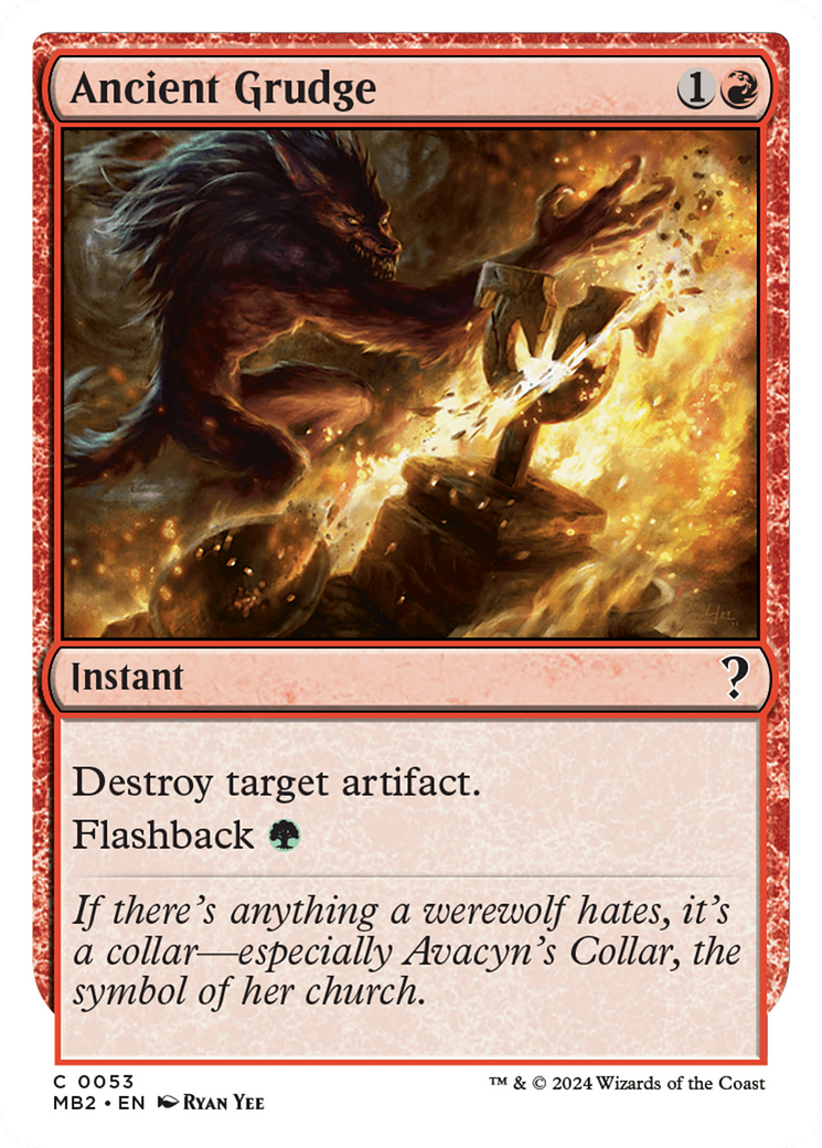 Ancient Grudge (White Border) [Mystery Booster 2] | Good Games Morley