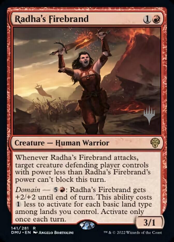 Radha's Firebrand (Promo Pack) [Dominaria United Promos] | Good Games Morley