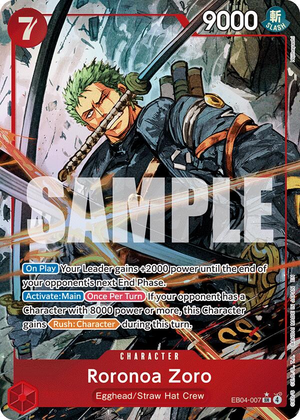 Roronoa Zoro (Alternate Art) [Adventure on Kami's Island] | Good Games Morley