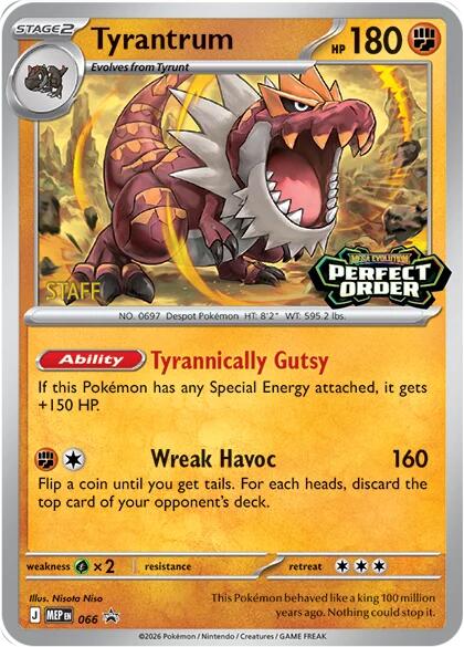 Tyrantrum (066) [Staff] [Mega Evolution Promo] | Good Games Morley