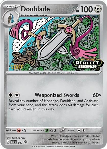 Doublade (067) [Staff] [Mega Evolution Promo] | Good Games Morley