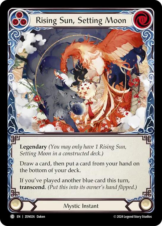 Rising Sun, Setting Moon // Inner Chi [ZEN026] (Part the Mistveil Zen Blitz Deck) | Good Games Morley