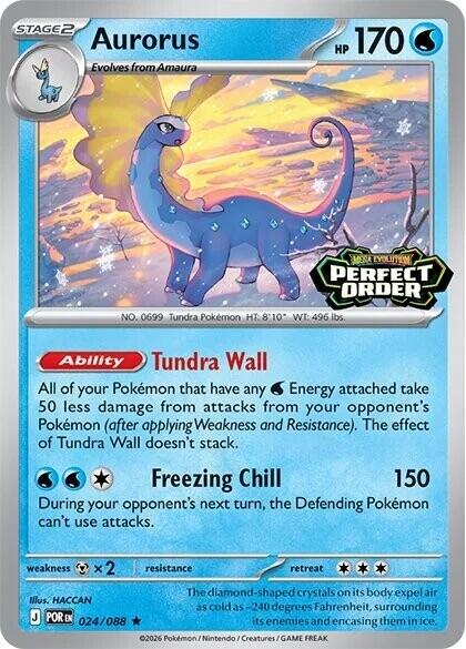 Aurorus (024/088) (Perfect Order Stamped) [Miscellaneous Cards] | Good Games Morley