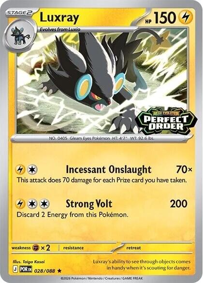 Luxray (028/088) (Perfect Order Stamped) [Miscellaneous Cards] | Good Games Morley