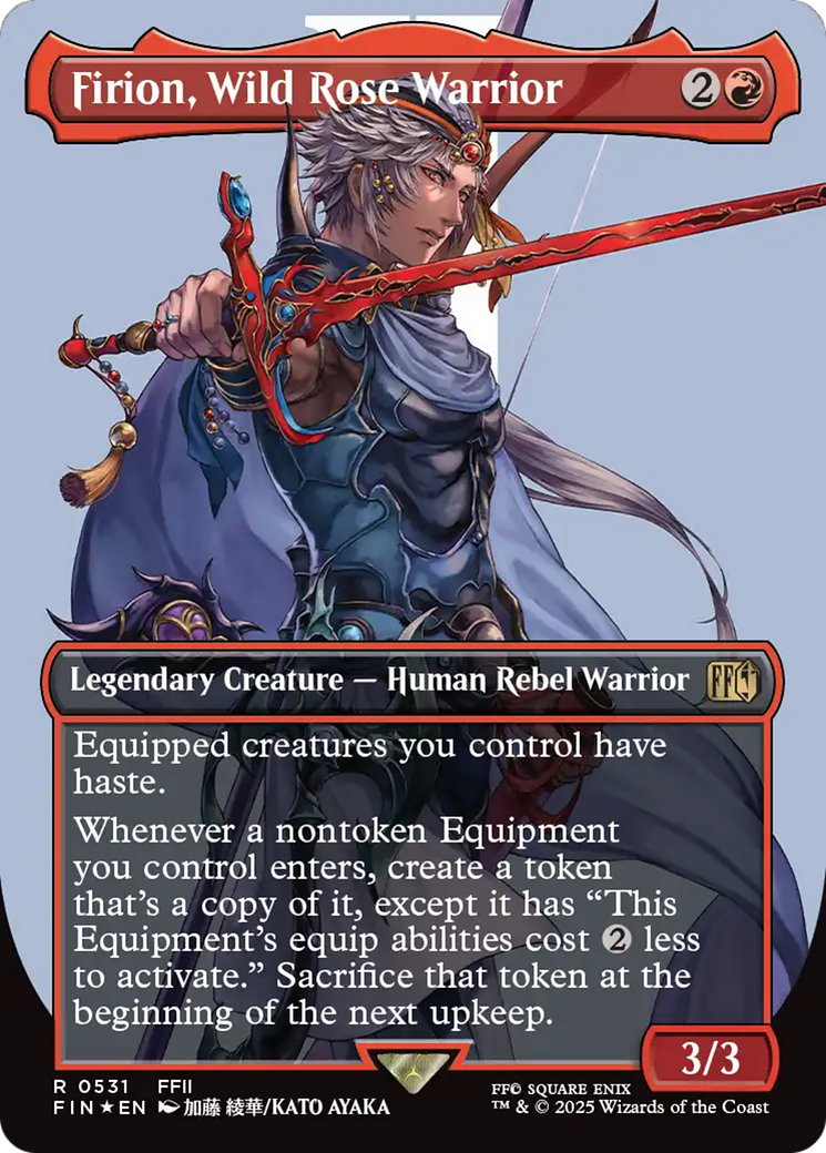 Firion, Wild Rose Warrior (Borderless) (Surge Foil) [FINAL FANTASY] | Good Games Morley