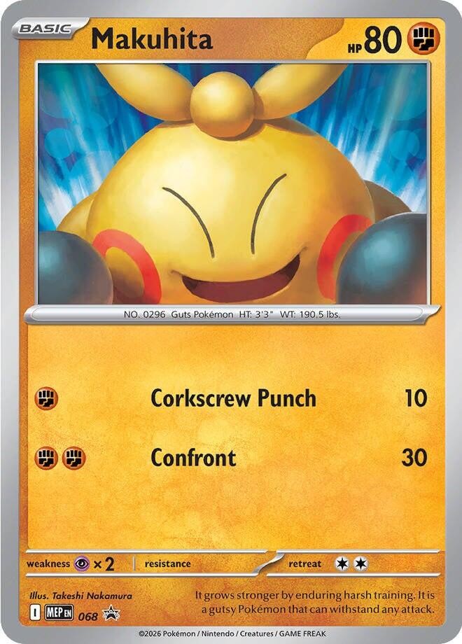 Makuhita (068) (Cosmos Holo) [Mega Evolution Promo] | Good Games Morley