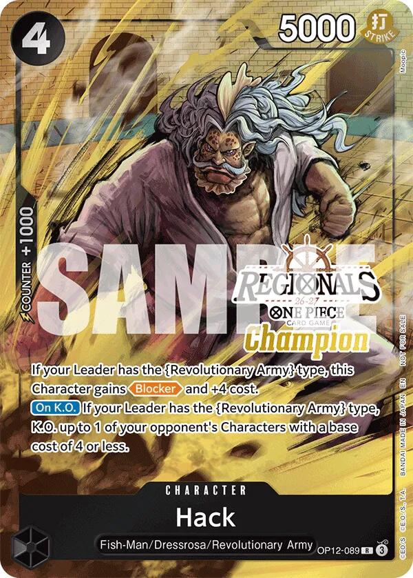 Hack (Regionals Champion Card Set 26-27) [One Piece Promotion Cards] | Good Games Morley