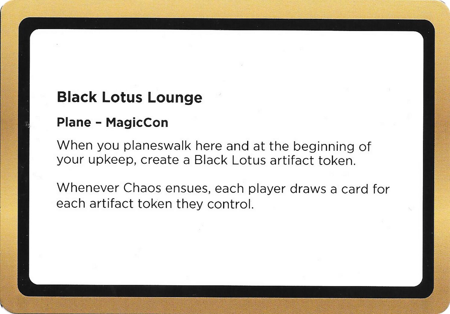 Black Lotus Lounge (Black Lotus Unknown Planechase) [Oversize Cards] | Good Games Morley