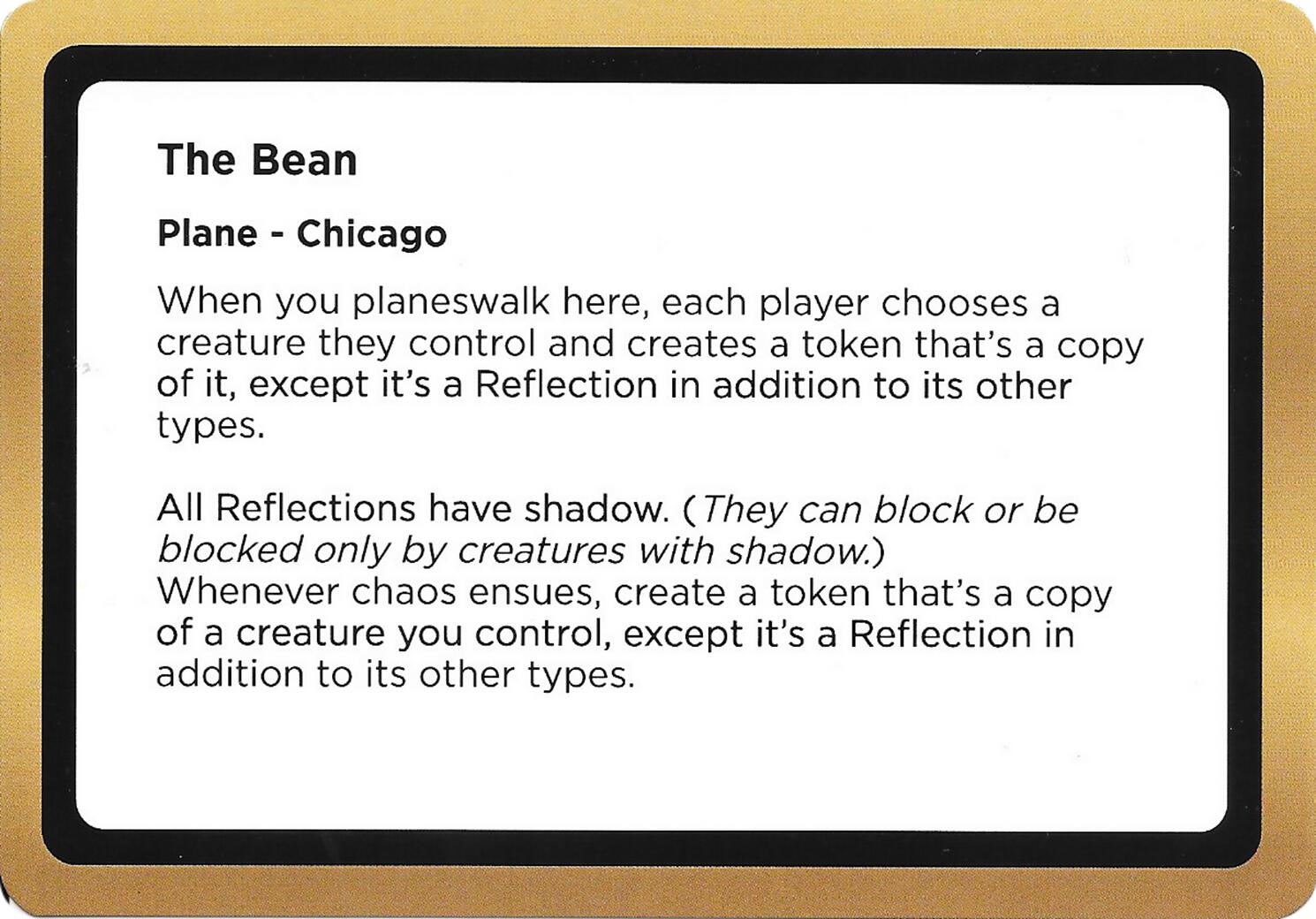 The Bean (Black Lotus Unknown Planechase) [Oversize Cards] | Good Games Morley
