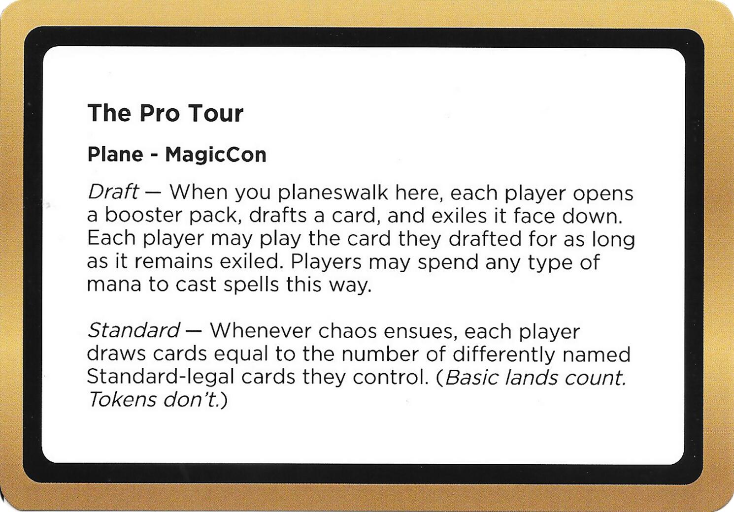 The Pro Tour (Black Lotus Unknown Planechase) [Oversize Cards] | Good Games Morley