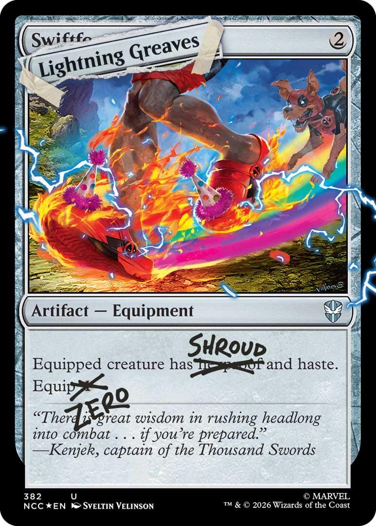Lightning Greaves (382) (Pool Party Foil) [Secret Lair Drop Series] | Good Games Morley
