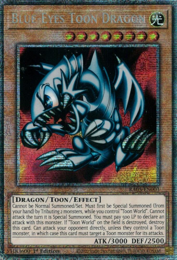 Blue-Eyes Toon Dragon [RA05-EN003] Super Rare | Good Games Morley
