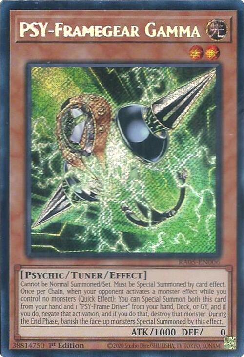 PSY-Framegear Gamma (Secret Rare) [RA05-EN006] Secret Rare | Good Games Morley