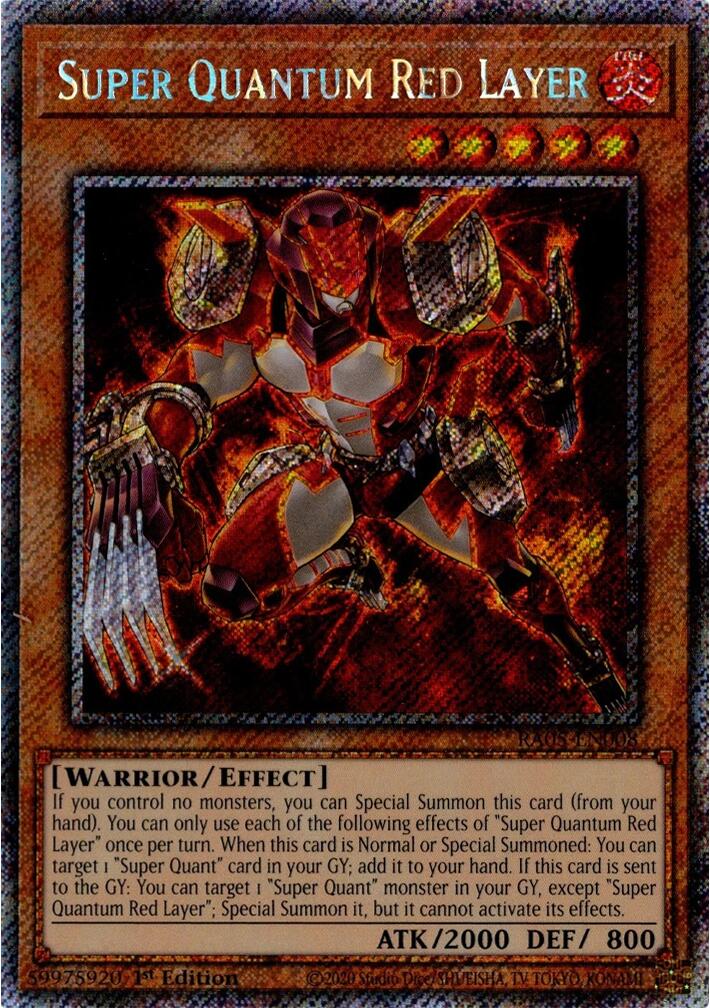 Super Quantum Red Layer (Platinum Secret Rare) [RA05-EN008] Platinum Secret Rare | Good Games Morley