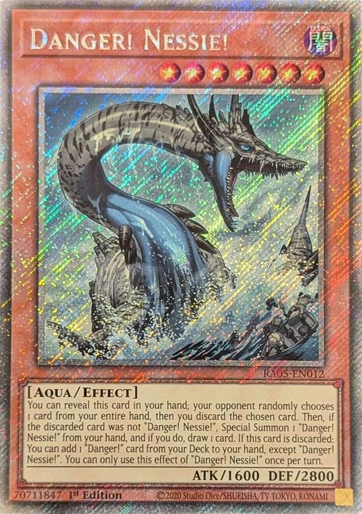 Danger! Nessie! (Platinum Secret Rare) [RA05-EN012] Platinum Secret Rare | Good Games Morley