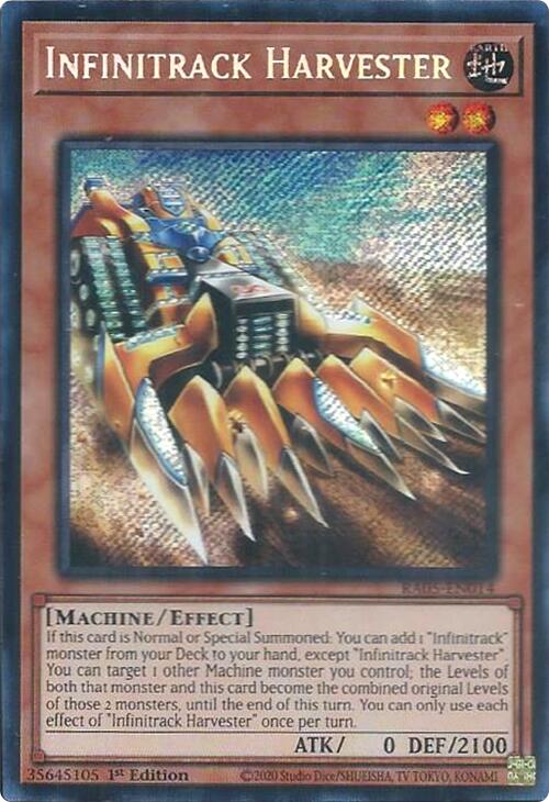 Infinitrack Harvester (Secret Rare) [RA05-EN014] Secret Rare | Good Games Morley