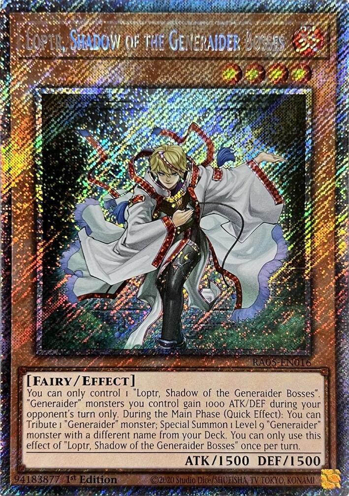 Loptr, Shadow of the Generaider Bosses (Platinum Secret Rare) [RA05-EN016] Platinum Secret Rare | Good Games Morley