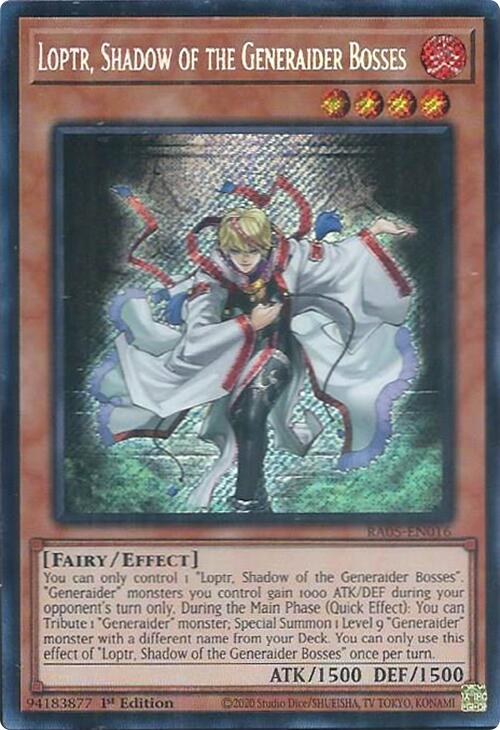 Loptr, Shadow of the Generaider Bosses (Secret Rare) [RA05-EN016] Secret Rare | Good Games Morley