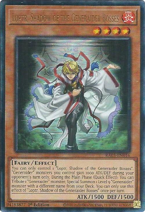 Loptr, Shadow of the Generaider Bosses (Ultimate Rare) [RA05-EN016] Ultimate Rare | Good Games Morley
