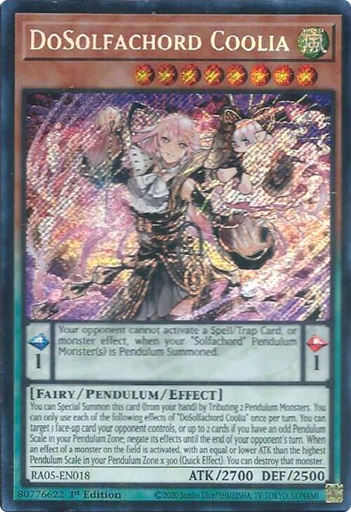 DoSolfachord Coolia (Secret Rare) [RA05-EN018] Secret Rare | Good Games Morley