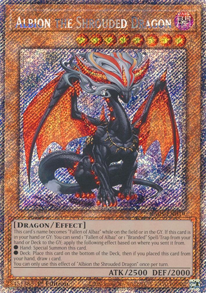 Albion the Shrouded Dragon (Platinum Secret Rare) [RA05-EN019] Platinum Secret Rare | Good Games Morley