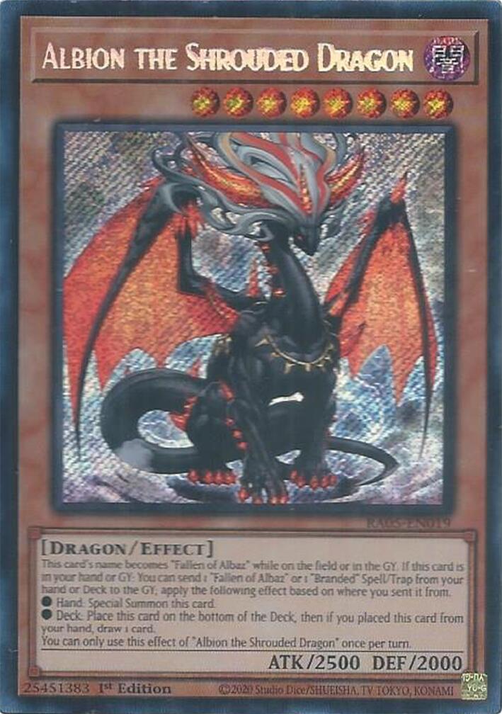 Albion the Shrouded Dragon (Secret Rare) [RA05-EN019] Secret Rare | Good Games Morley