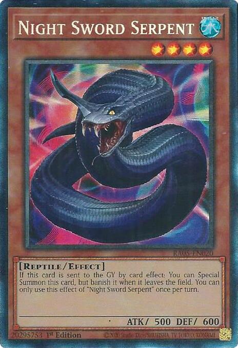 Night Sword Serpent (Collector's Rare) [RA05-EN020] Collector's Rare | Good Games Morley