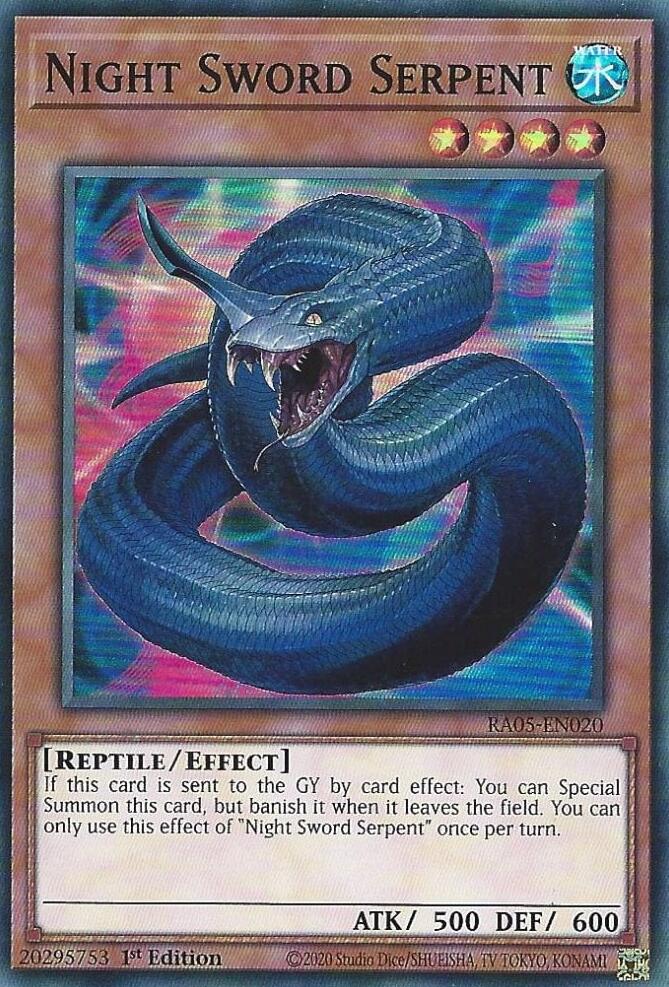 Night Sword Serpent [RA05-EN020] Super Rare | Good Games Morley