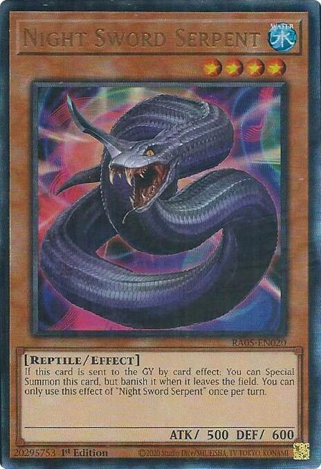 Night Sword Serpent (Ultimate Rare) [RA05-EN020] Ultimate Rare | Good Games Morley