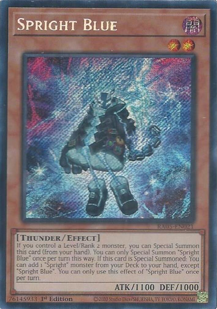 Spright Blue (Secret Rare) [RA05-EN021] Secret Rare | Good Games Morley