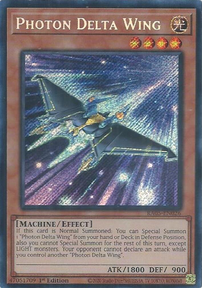 Photon Delta Wing (Secret Rare) [RA05-EN026] Secret Rare | Good Games Morley