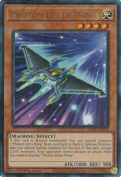 Photon Delta Wing (Ultimate Rare) [RA05-EN026] Ultimate Rare | Good Games Morley
