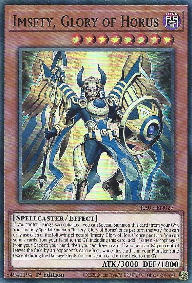 Imsety, Glory of Horus [RA05-EN027] Super Rare | Good Games Morley