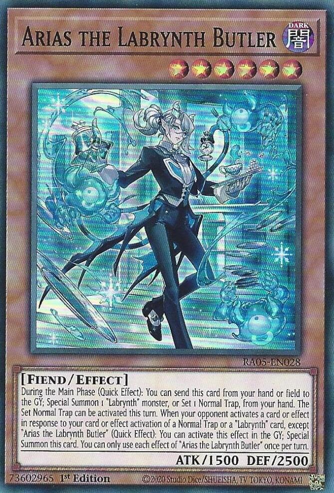 Arias the Labrynth Butler [RA05-EN028] Super Rare | Good Games Morley